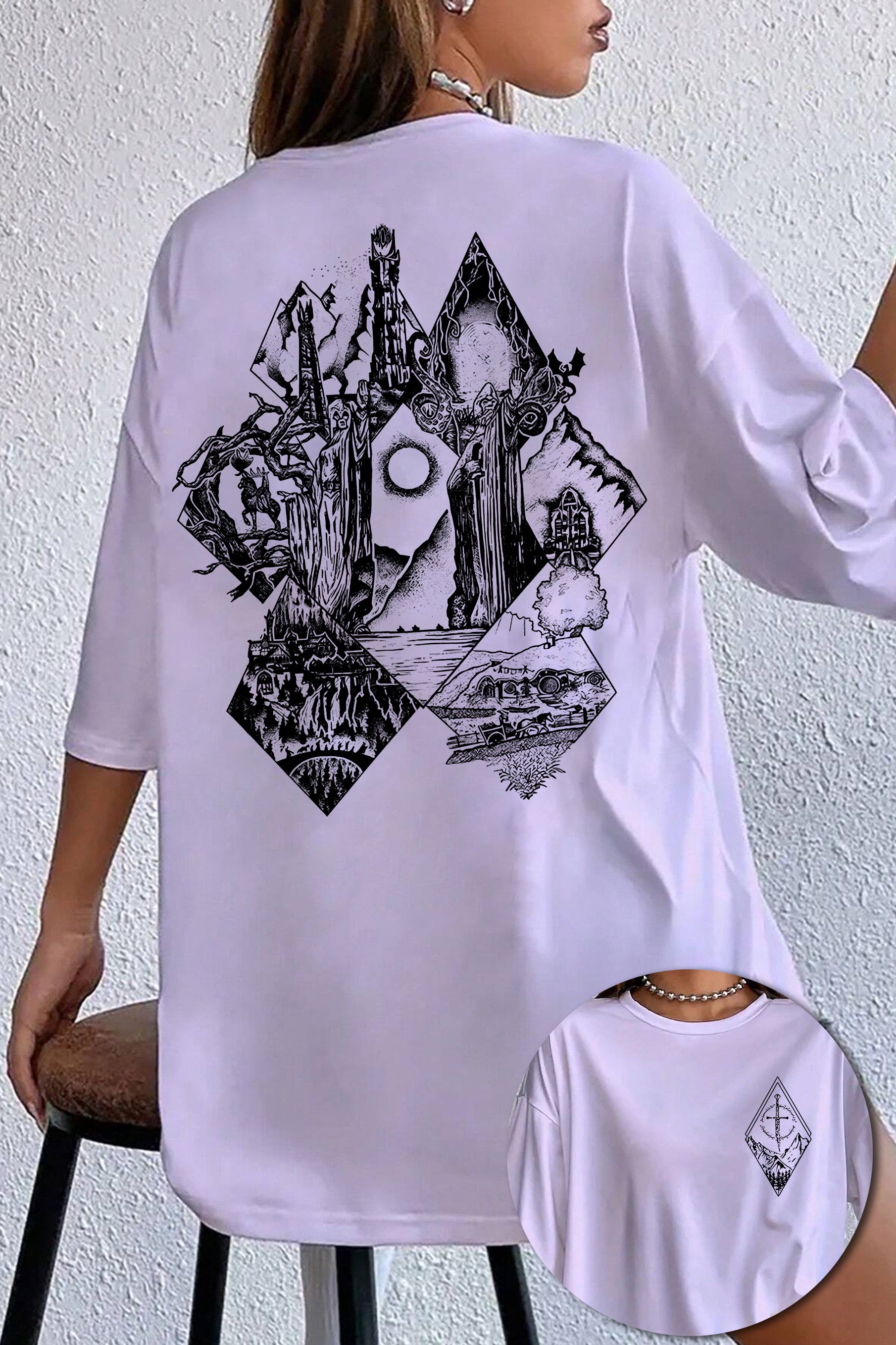 Middle Earth Lotr Tee For Women