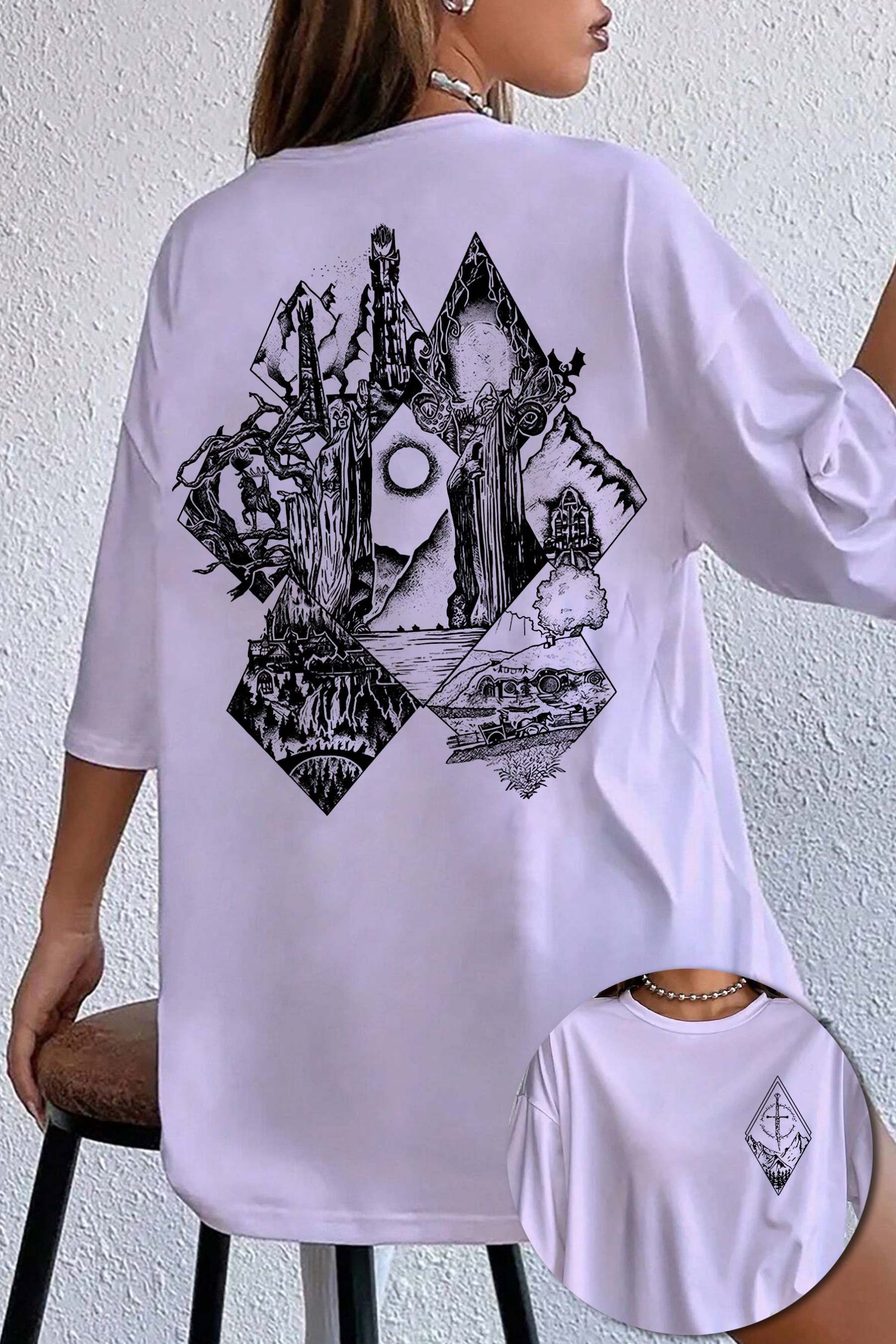 Middle Earth Lotr Tee For Women