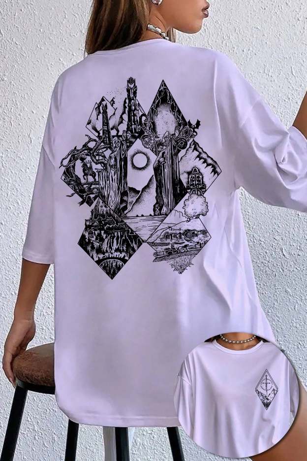 Middle Earth Lotr Tee For Women