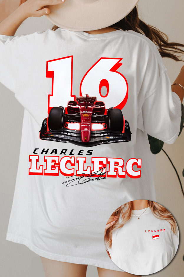 Charles Leclerc Formula One  Tee For Women