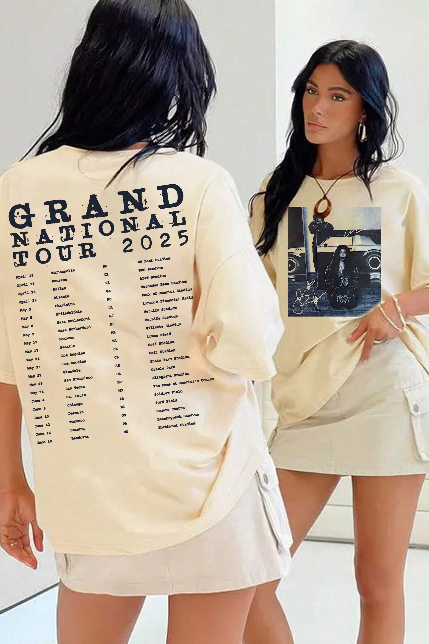 Grand National Tour Kendrick&SZA Tee For Women