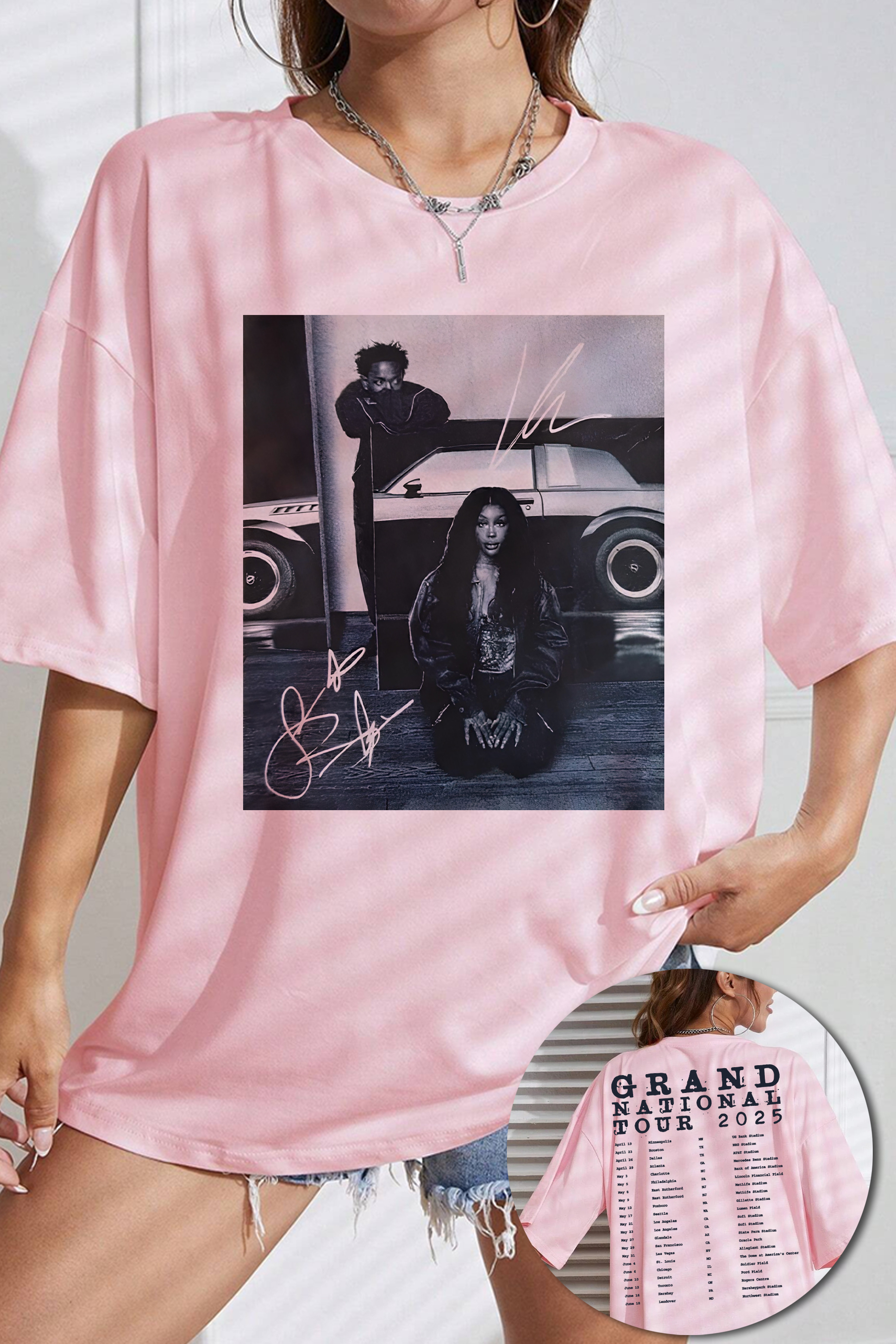 Grand National Tour Kendrick&SZA Tee For Women