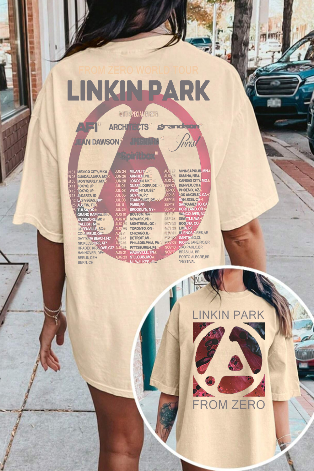 Linkin Park From Zero World Tour 2025 Tee For Women