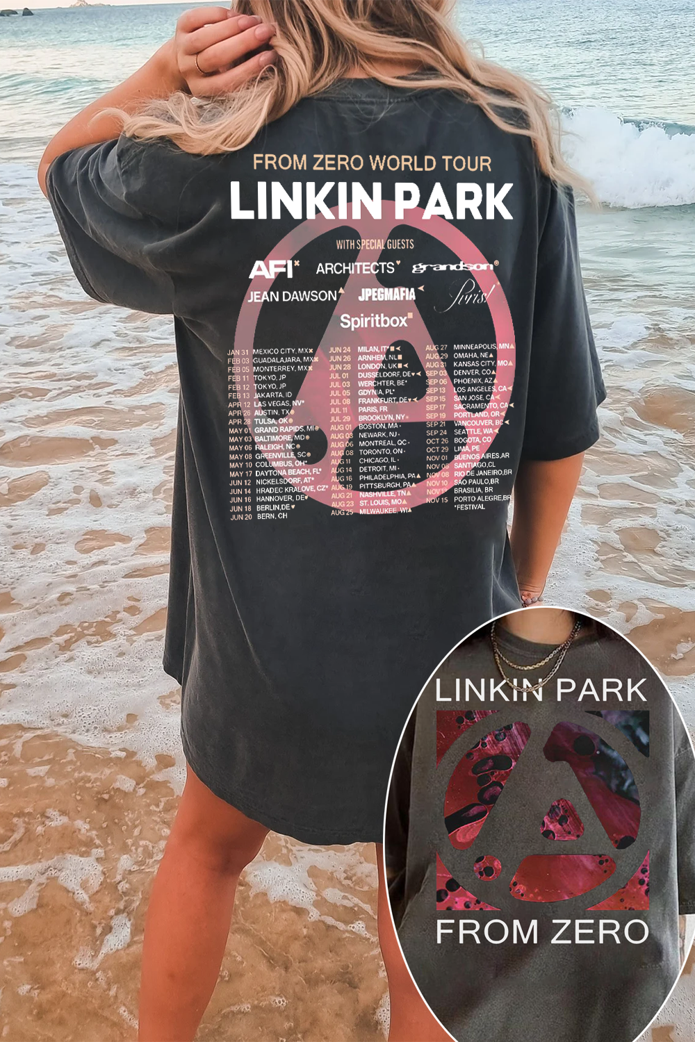 Linkin Park From Zero World Tour 2025 Tee For Women