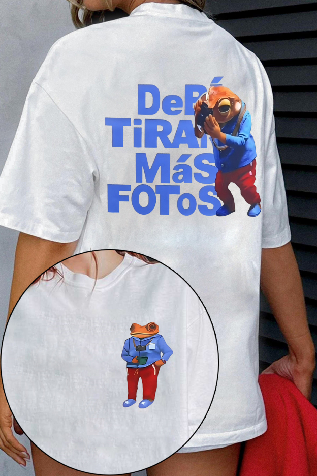 Debi Tirar Mas Fostos Frog Bad Bunny Tee For Women