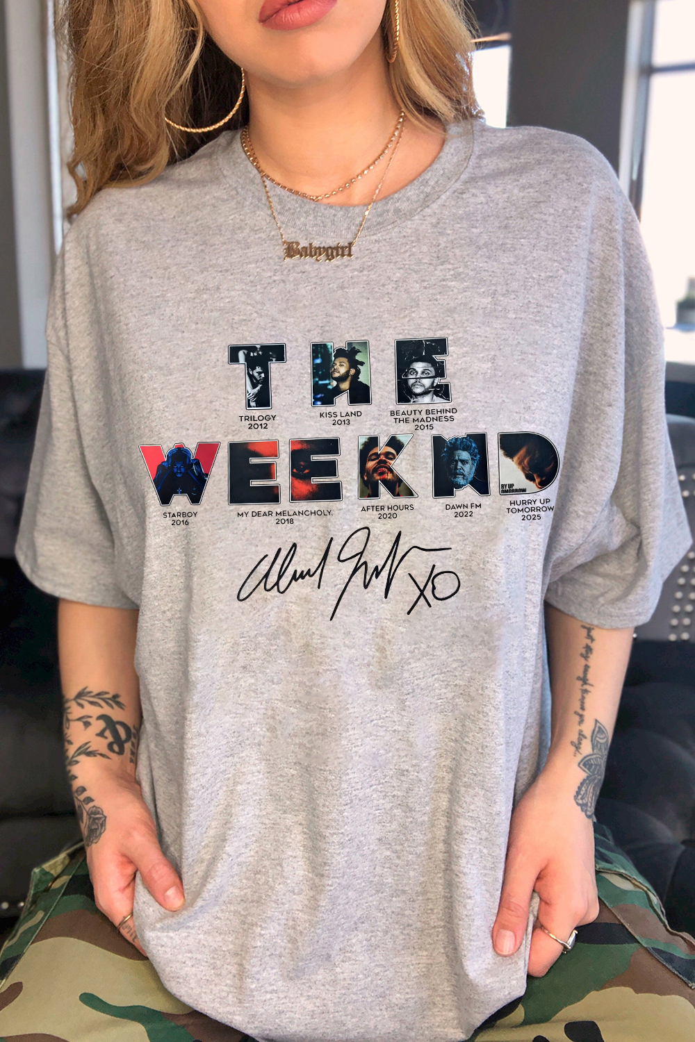 Theweeknd 2025 print Tee/Sweatshirt/Hoodie