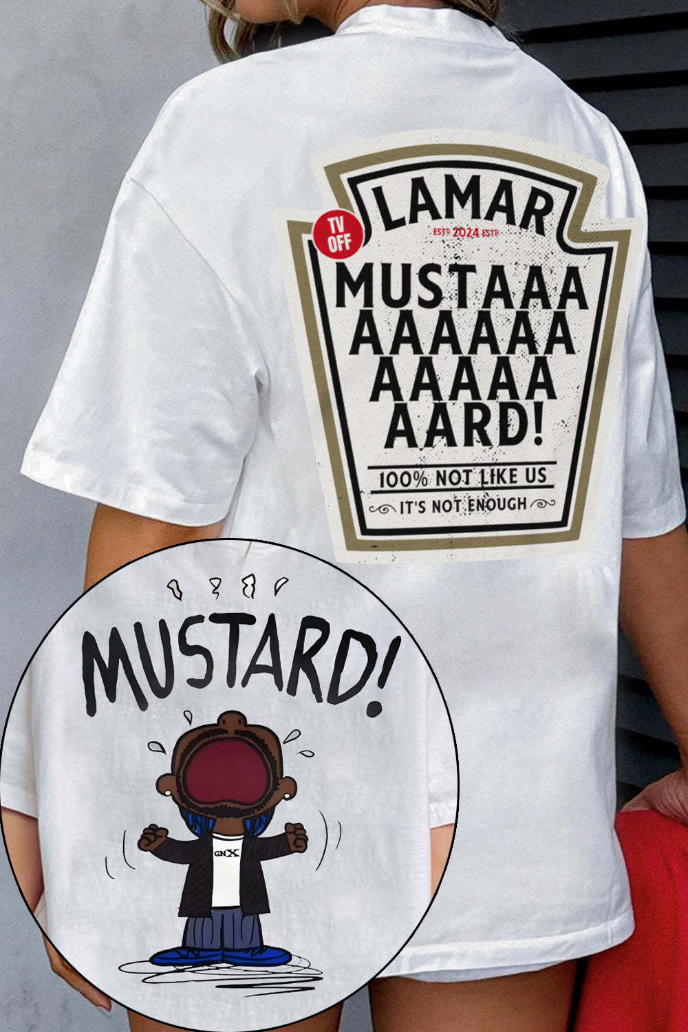 Kendrick Lamar GNX Mustard 2 Sides Tee For Women