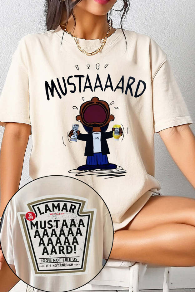 Kendrick Lamar Mustaaaard 2 Sides Tee For Women