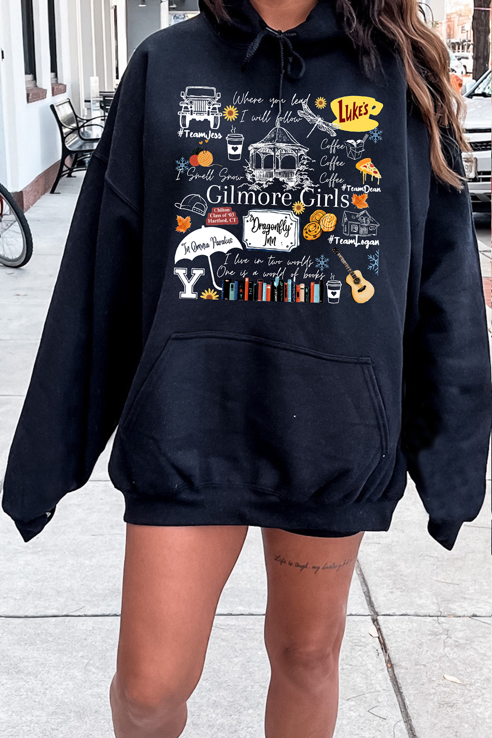 Gilmore Girls Tv Show Merch Fleece Hoodie For Women