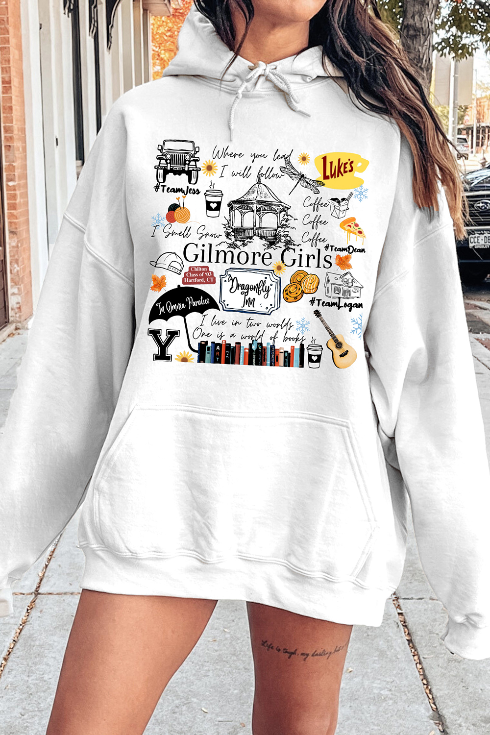 Gilmore Girls Tv Show Merch Fleece Hoodie For Women