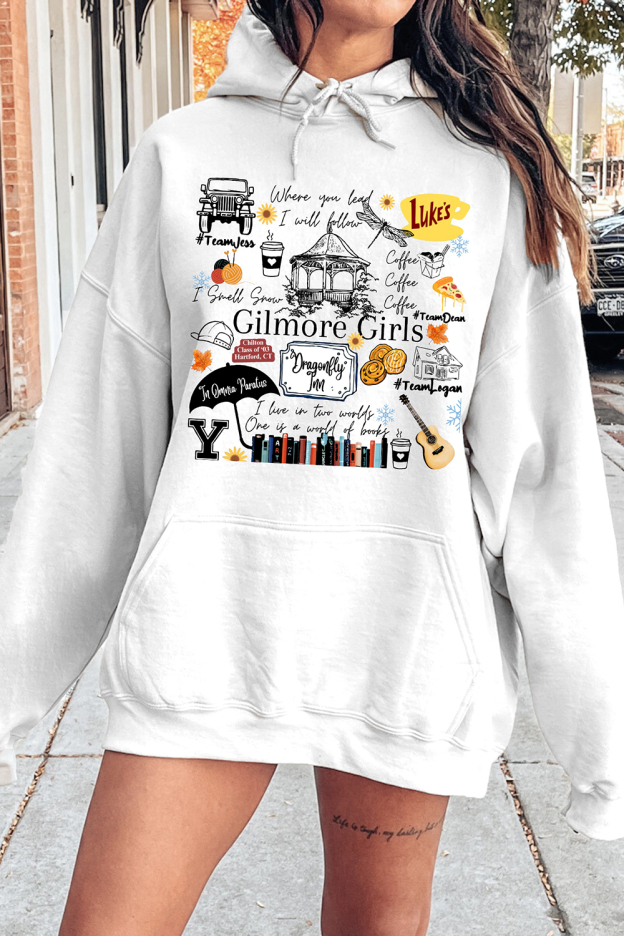Gilmore Girls Tv Show Merch Fleece Hoodie For Women