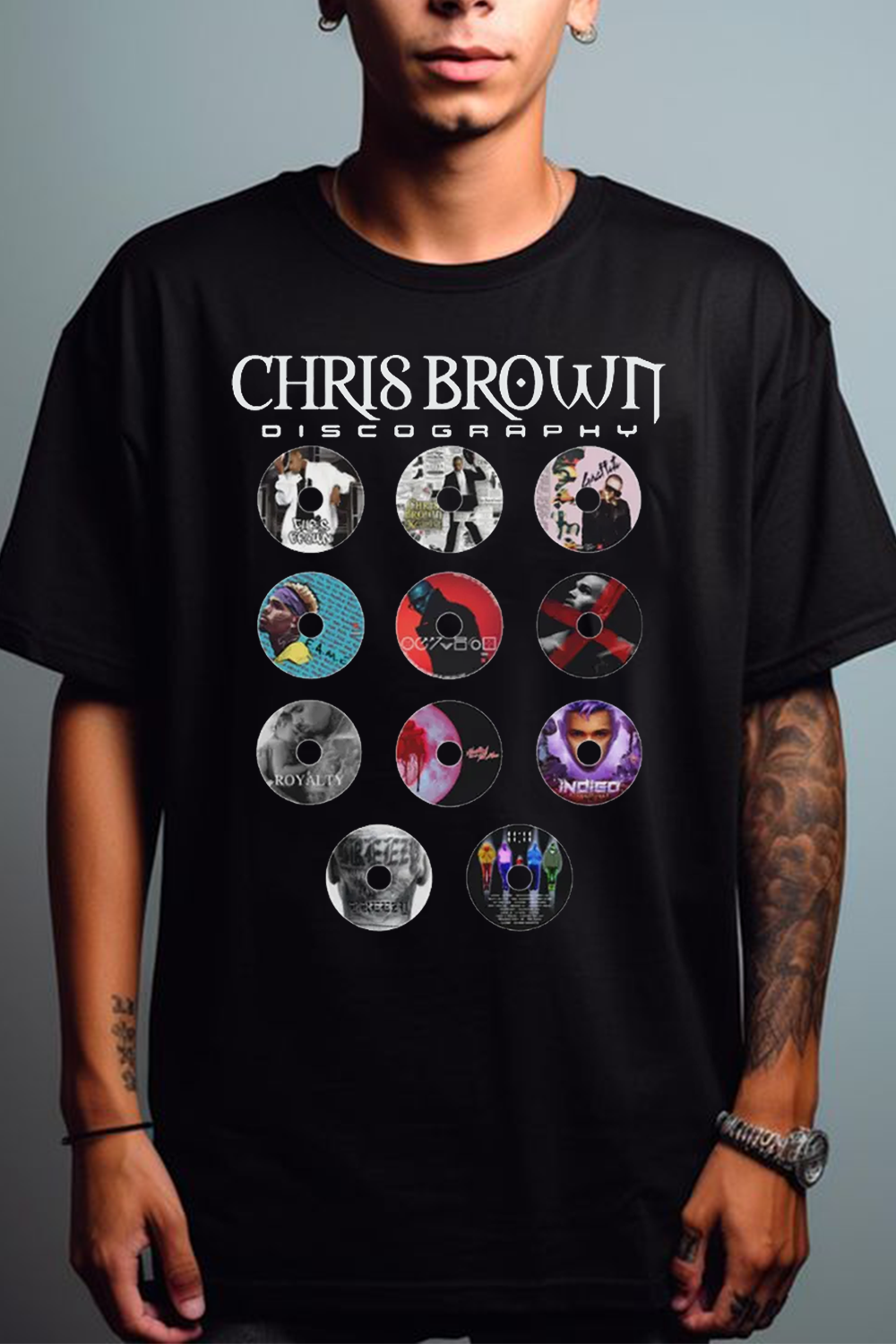Chris Brown fans Printed Shirt Men