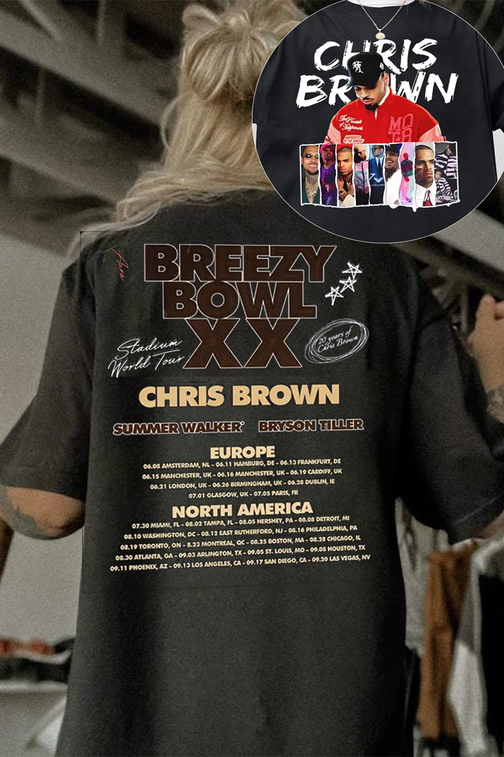 Chris Brown Breezy Concert Tee For Women