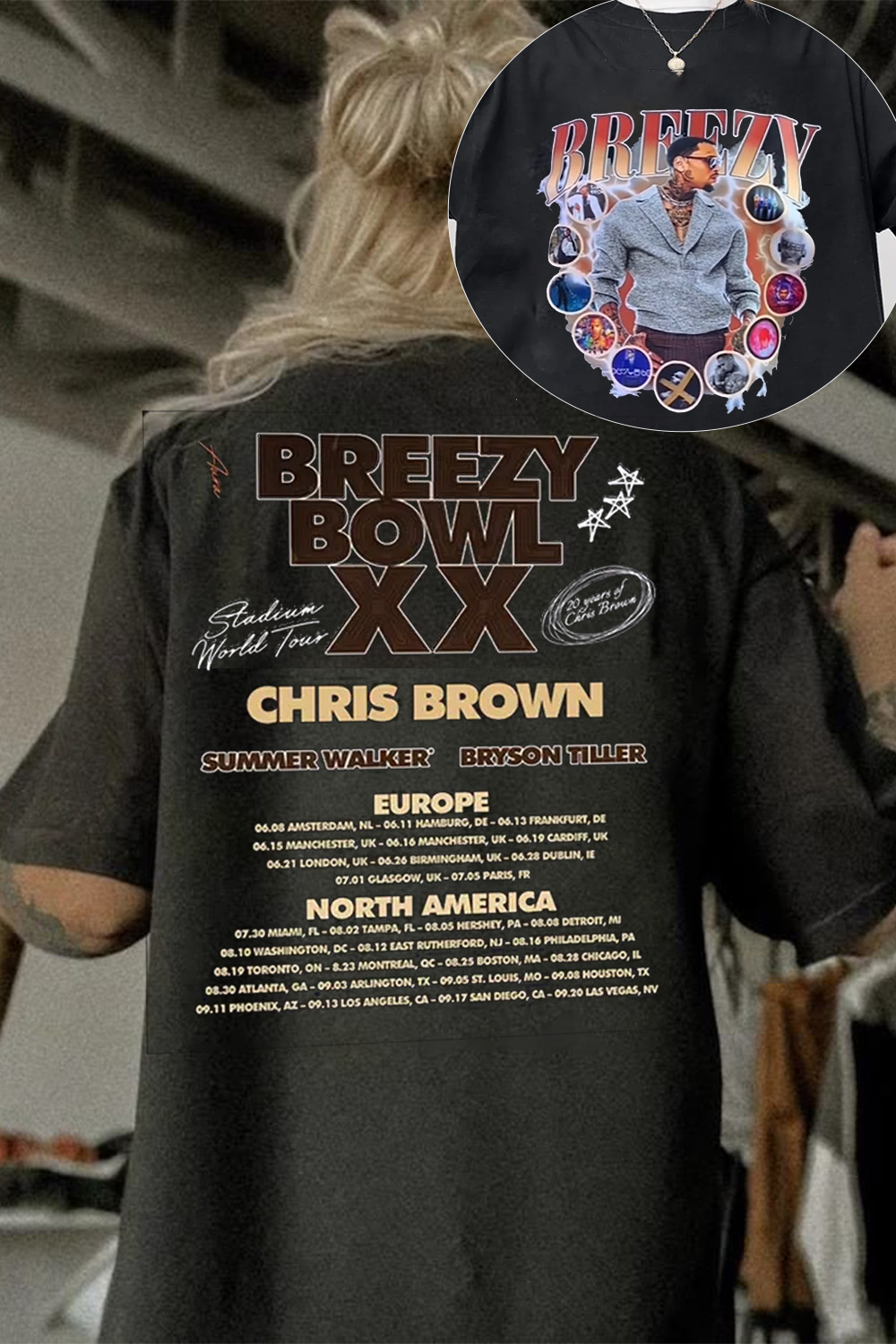 Chris Brown Breezy Concert Tee For Women