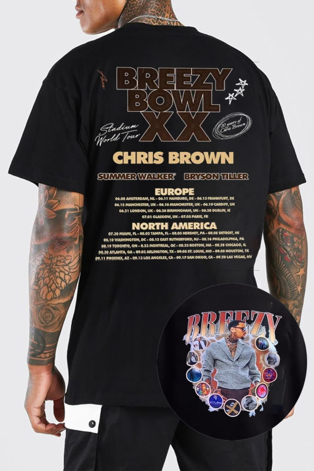 Chris Brown Breezy Concert Tee For men