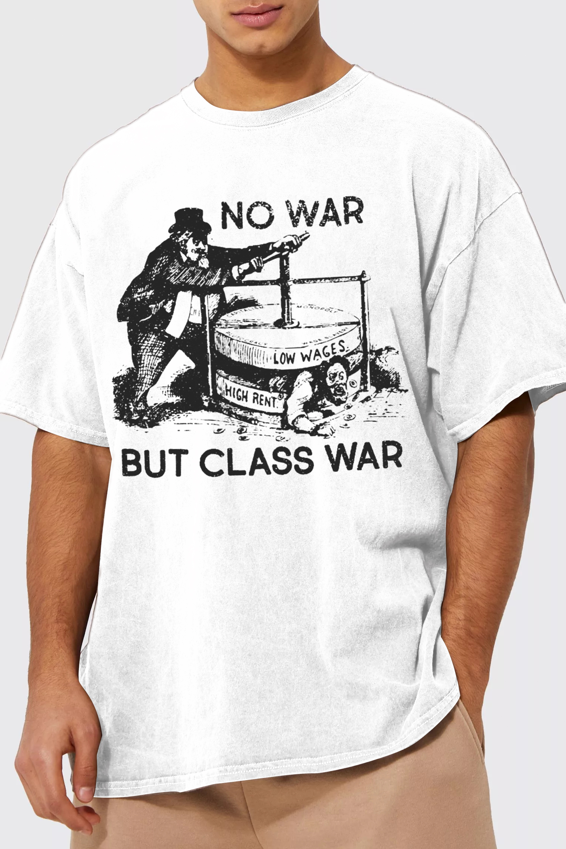 No War But Class War T-Shirt For Men