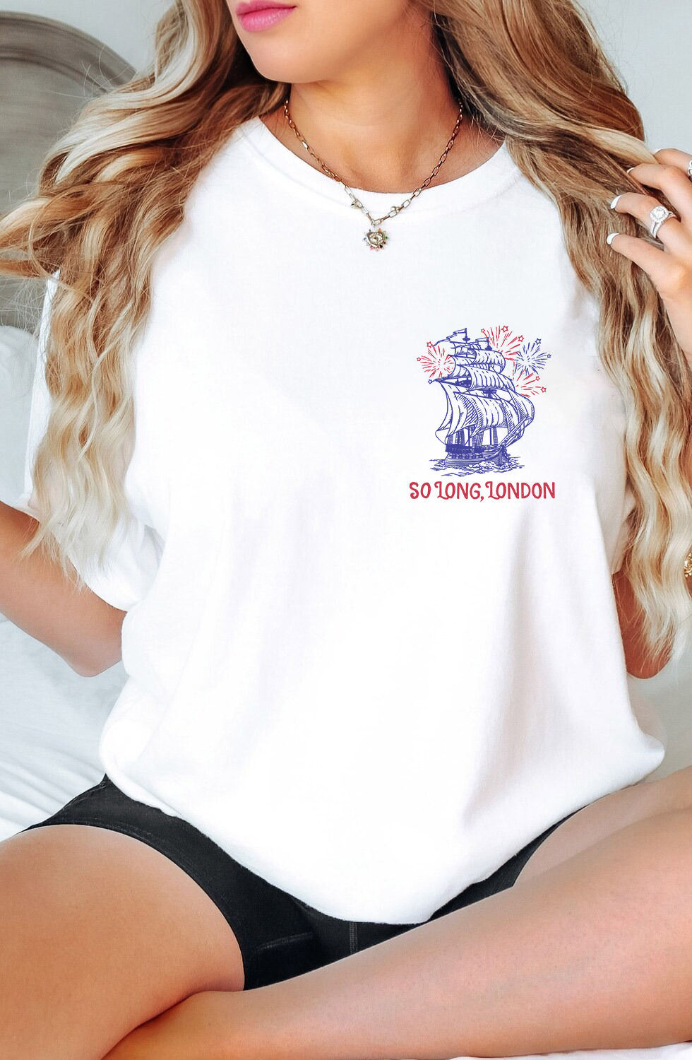 Swiftie Fangirl So Long London 4th of July 2 Sided Shirt