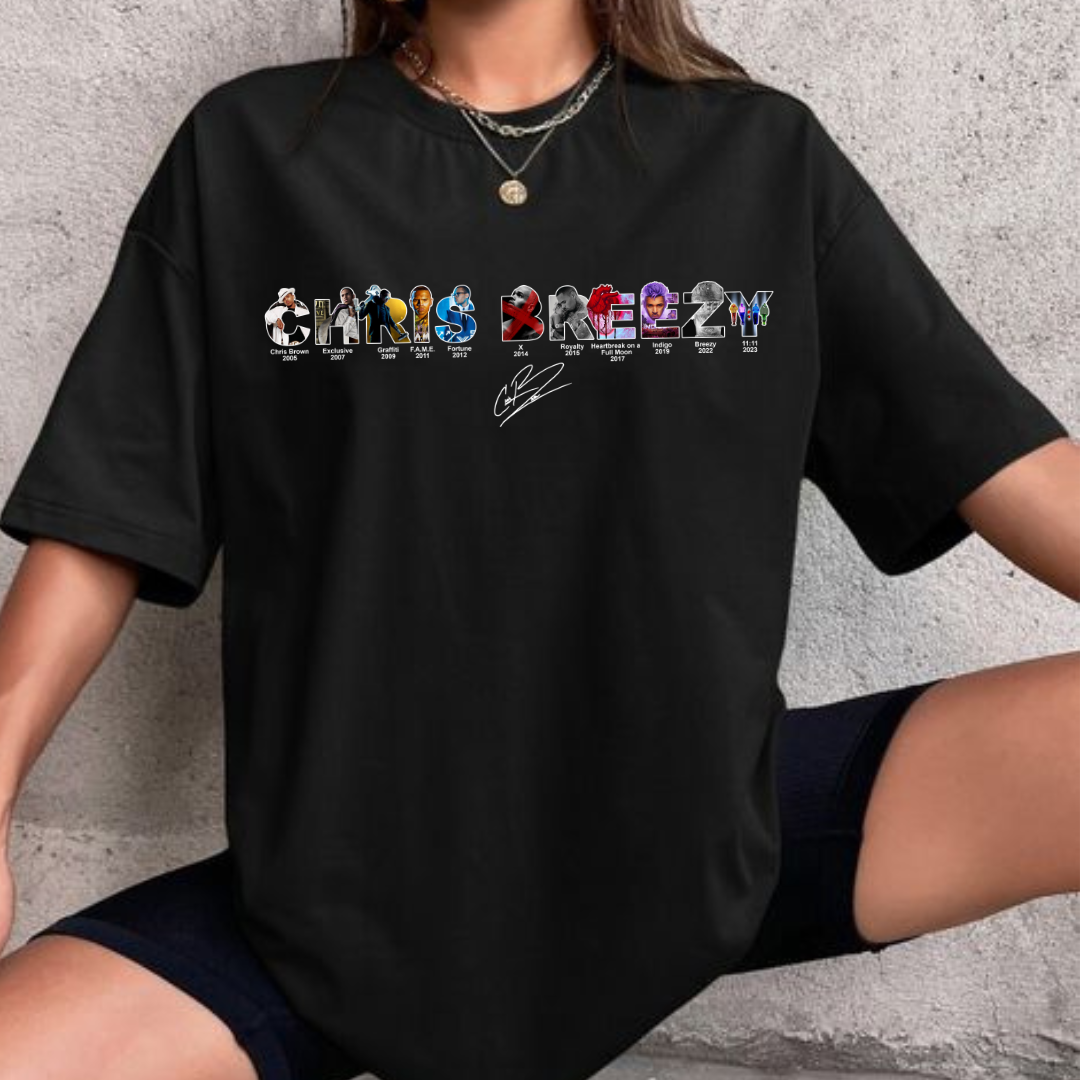 Chris Brown Albums Collection Shirt