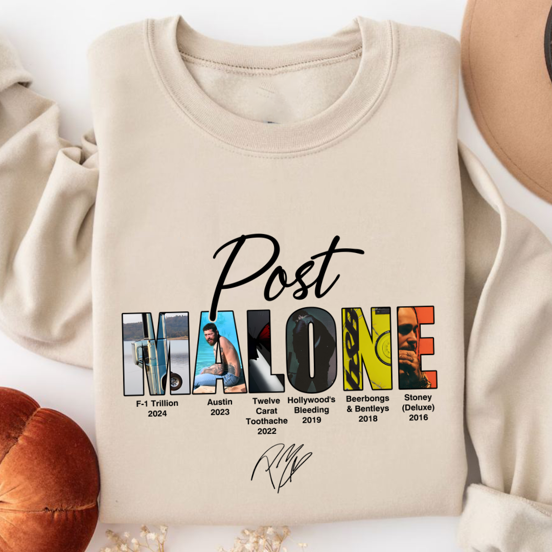 Retro post malone shirt vintage 90s style sweatshirt