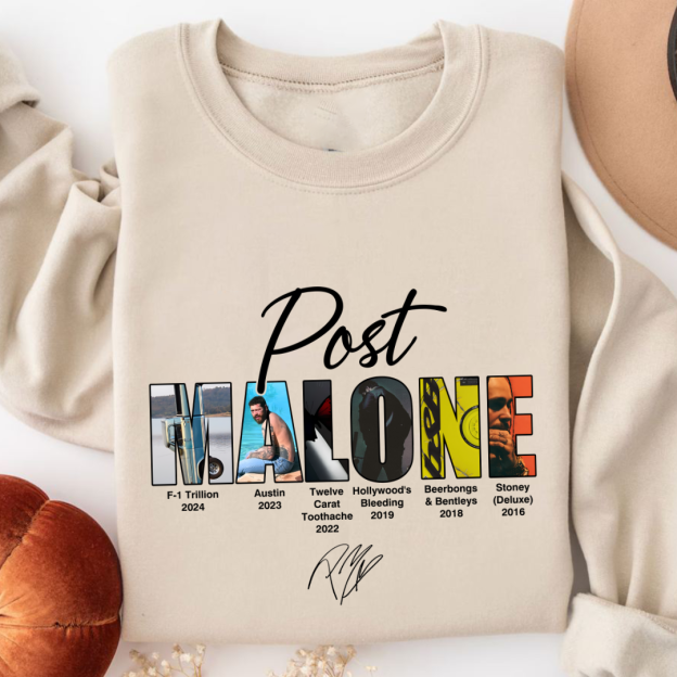 Retro post malone shirt vintage 90s style sweatshirt