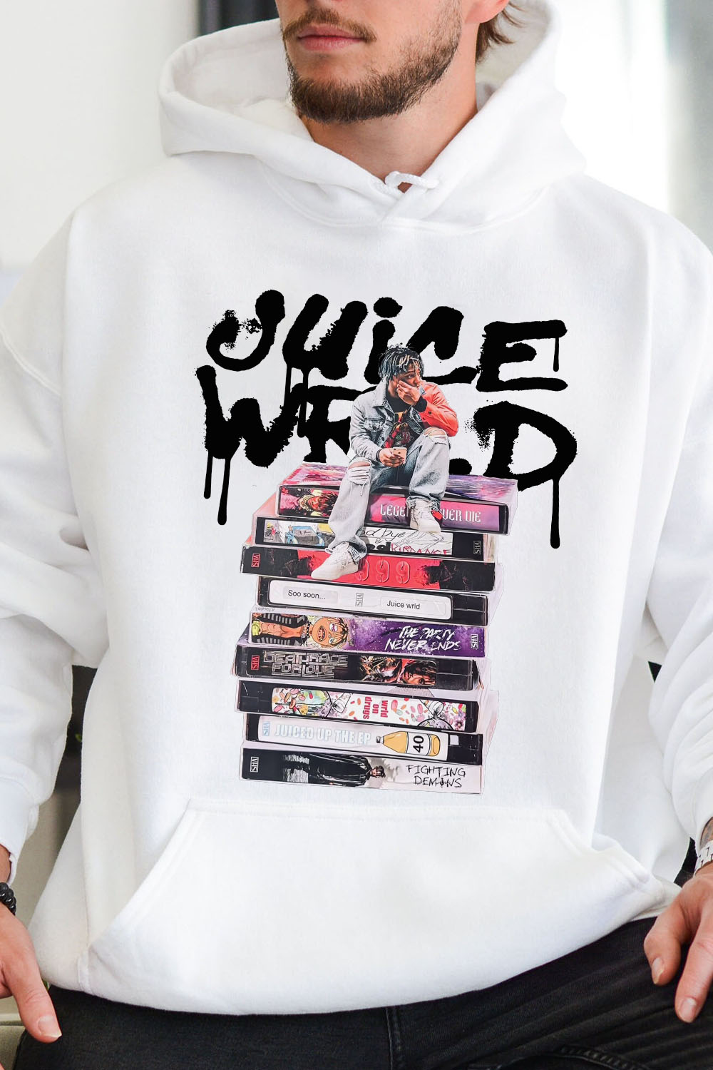 Juicewrld long sleeve men's hoodie