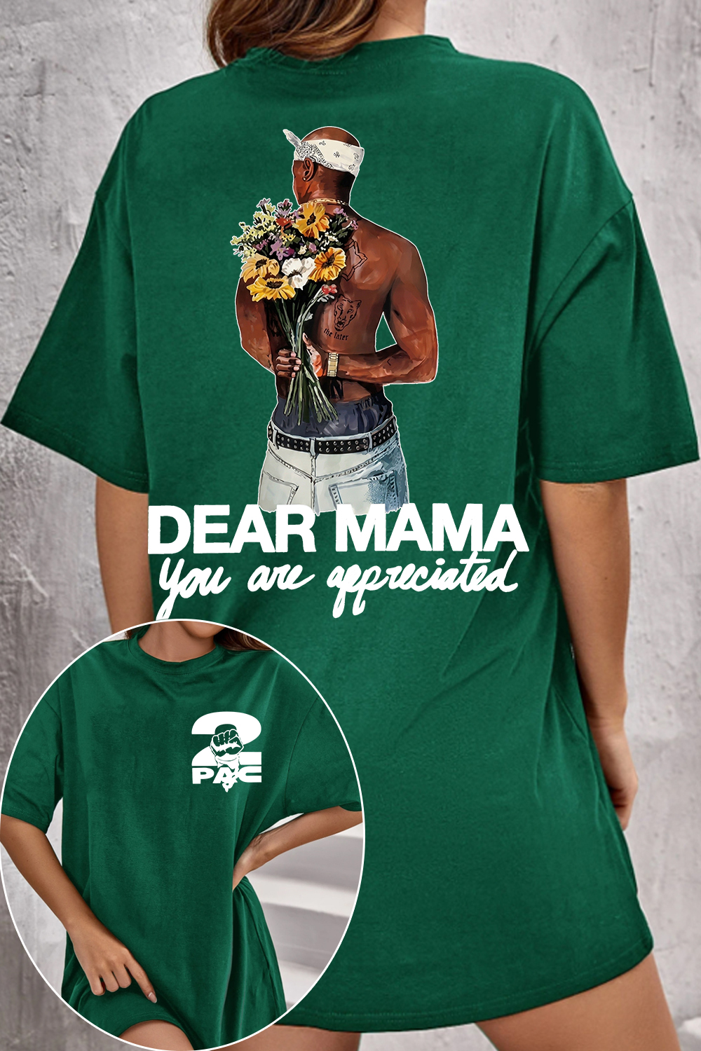 2pac Two-Sided Women Tee