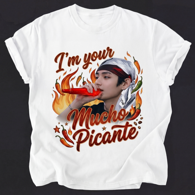 V BTS “I’m Your Mucho Picante” Funny Shirt, Kpop BTS Shirt For Fans