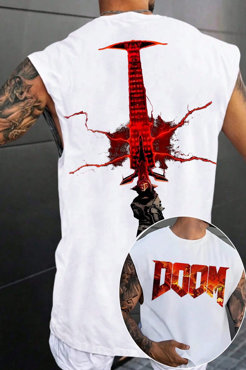 Doom Slayer Crucible Sword Men Tank