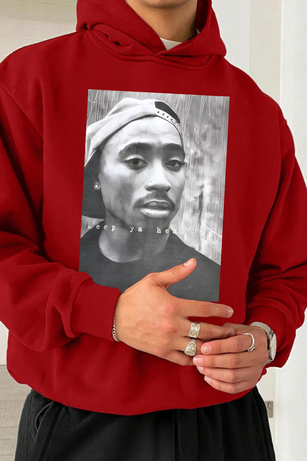 2Pac 90s Rappers Graphic hoodie For Men