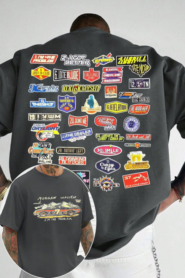 Morgan Wallen concert 2-sided t-shirt