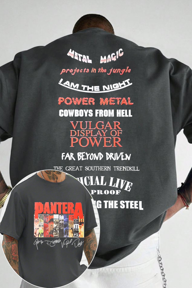 Pantera 2-side printed short-sleeved T-shirt