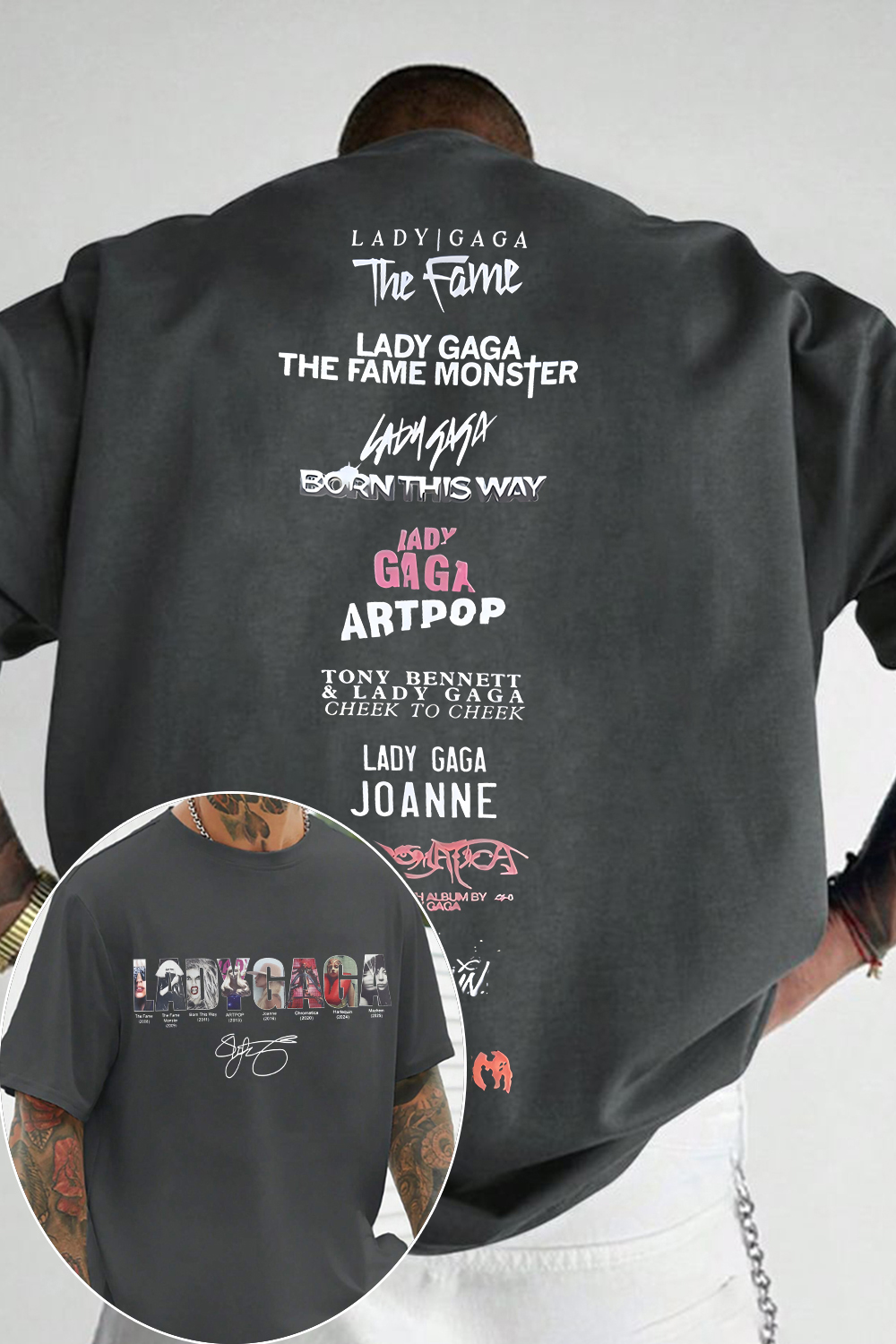 Lady Gaga Music Tee For Men