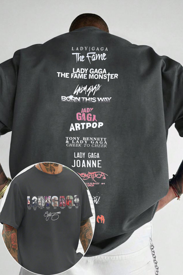 Lady Gaga Music Tee For Men