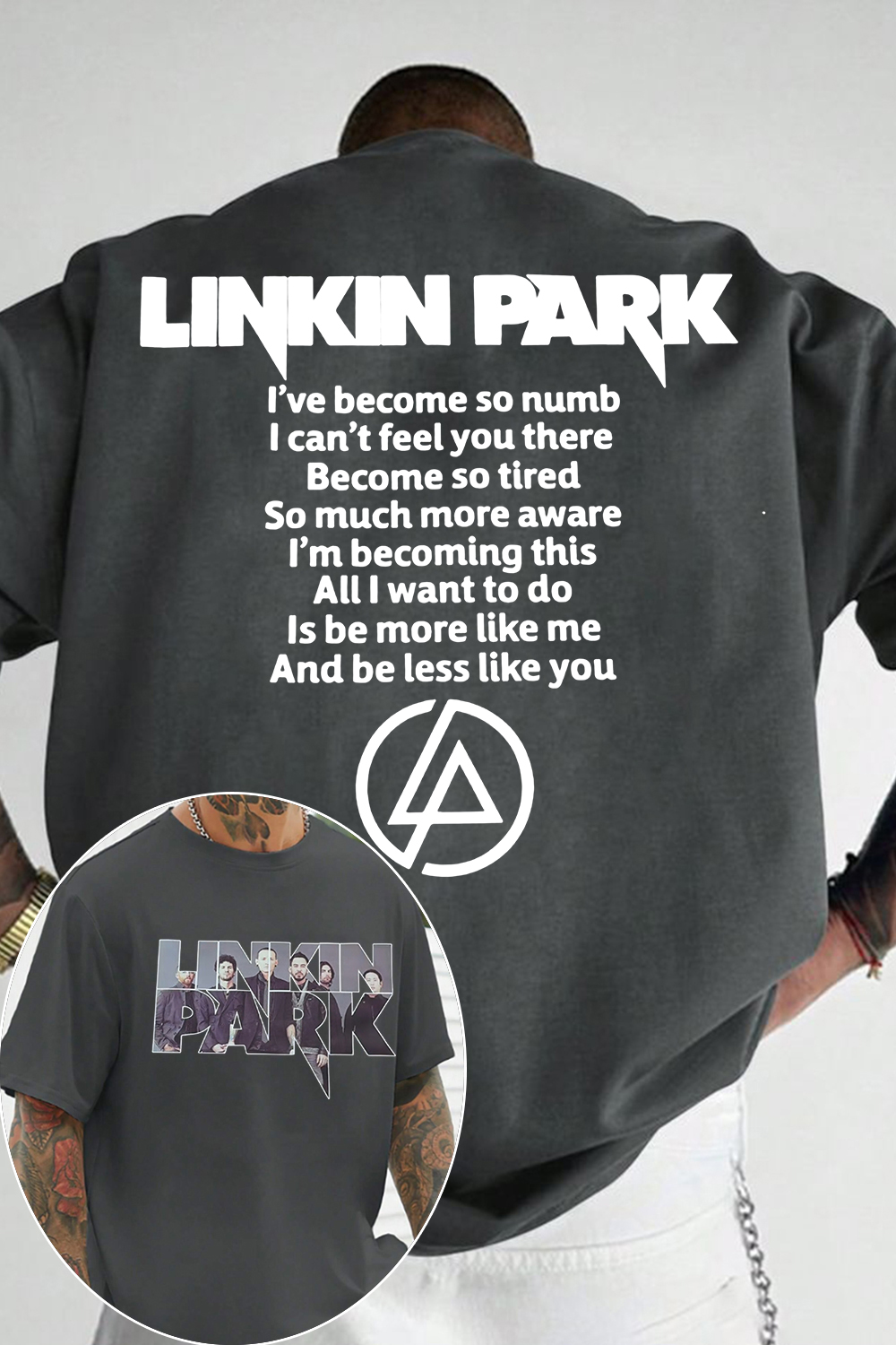 lP fan 2-side printed T-shirt