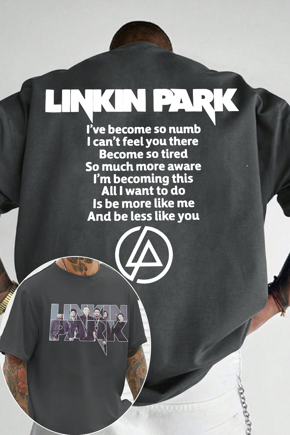 lP fan 2-side printed T-shirt