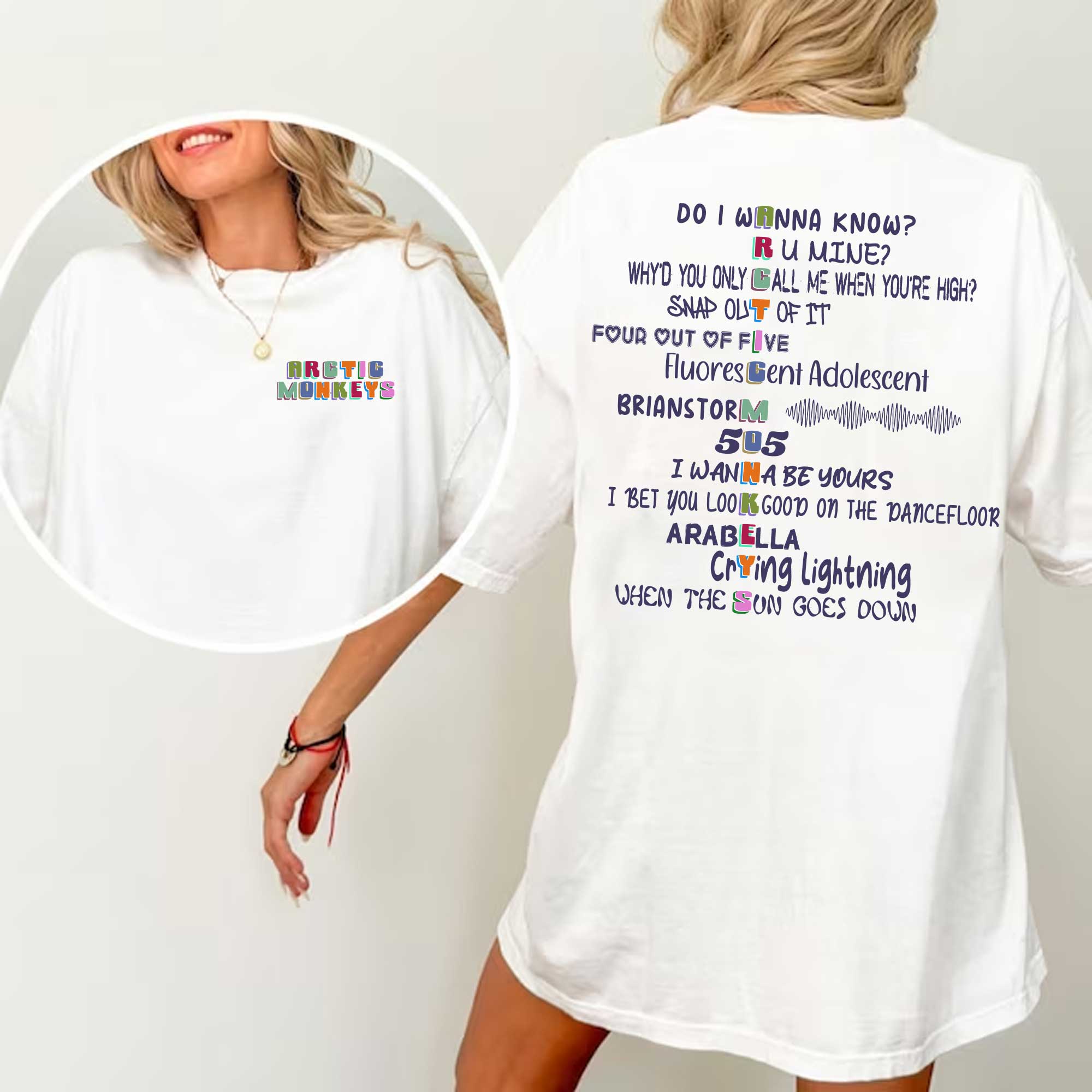 Arctic Monkeys 2 side T-Shirts