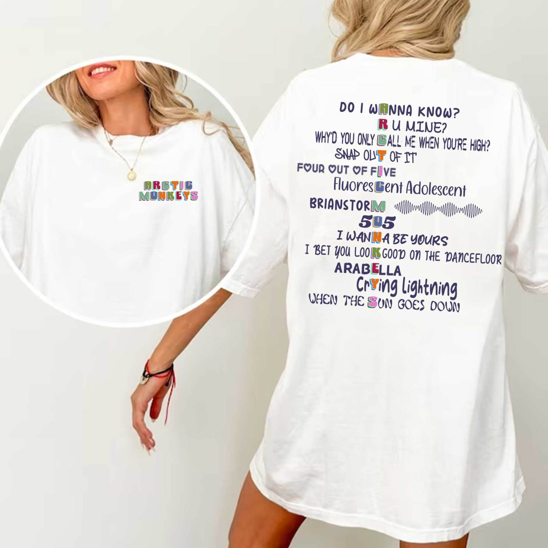 Arctic Monkeys 2 side T-Shirts