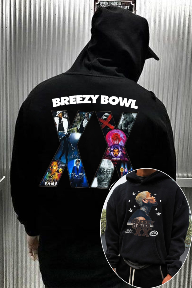 2 Sided CB Graphic Hoodie For men