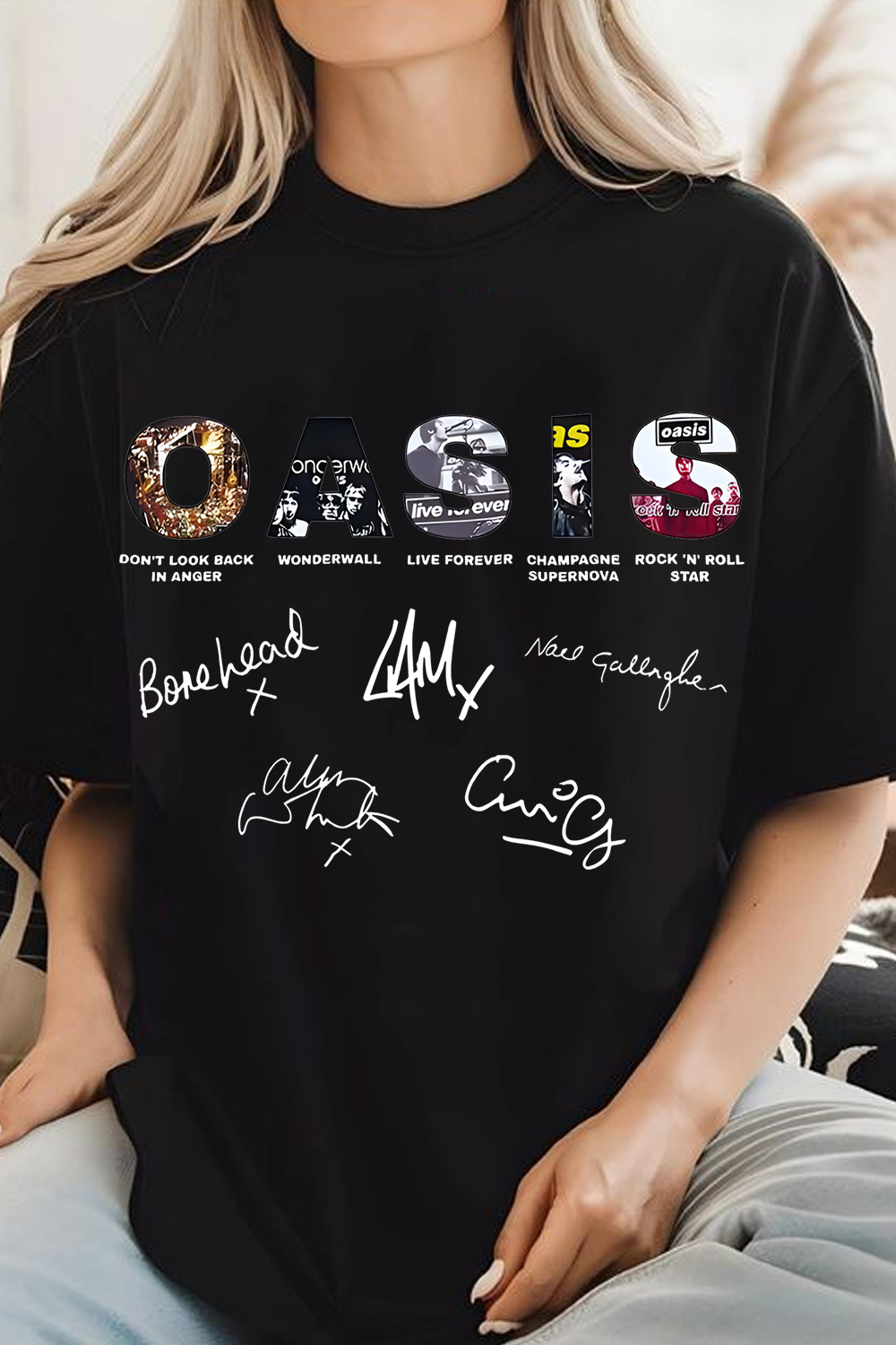 Oasis Unisex T Shirt Definitely Maybe Promo Official Reunion Tour 2025