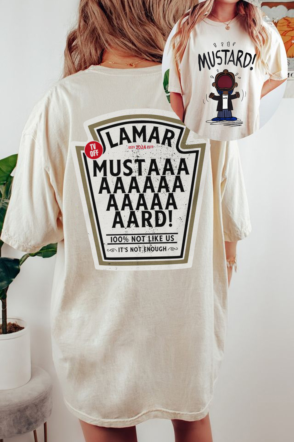 Kendrick Lamar GNX Mustard 2 Sides Tee For Women