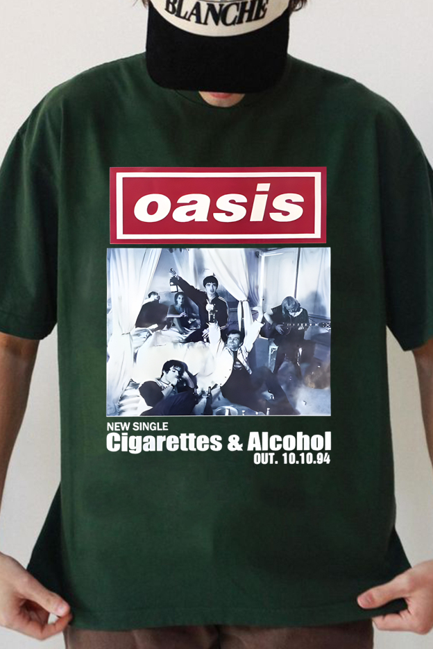Oasis Unisex T Shirt Definitely Maybe Promo Official Reunion Tour 2025