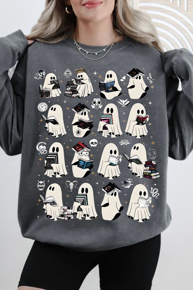 Ghost Reading Dark Romance Novels sweatshirts