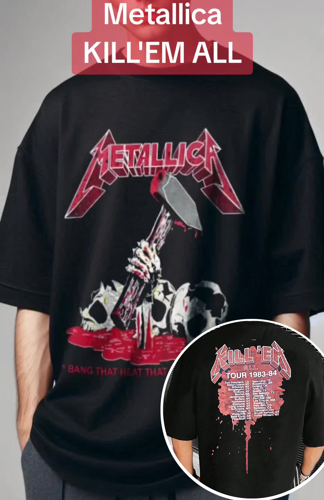 Metallica Kill Em All Heavy Metal Shirt