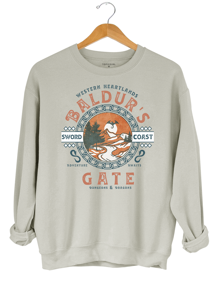 Baldurs Gate 3 Adventure Awaits Sweatshirt - Women