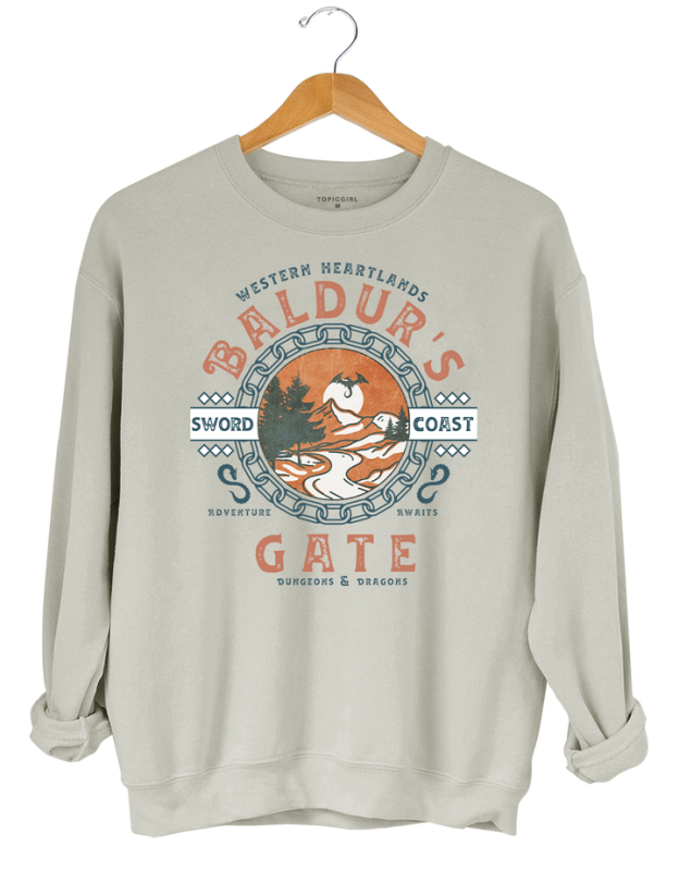 Baldurs Gate 3 Adventure Awaits Sweatshirt - Women