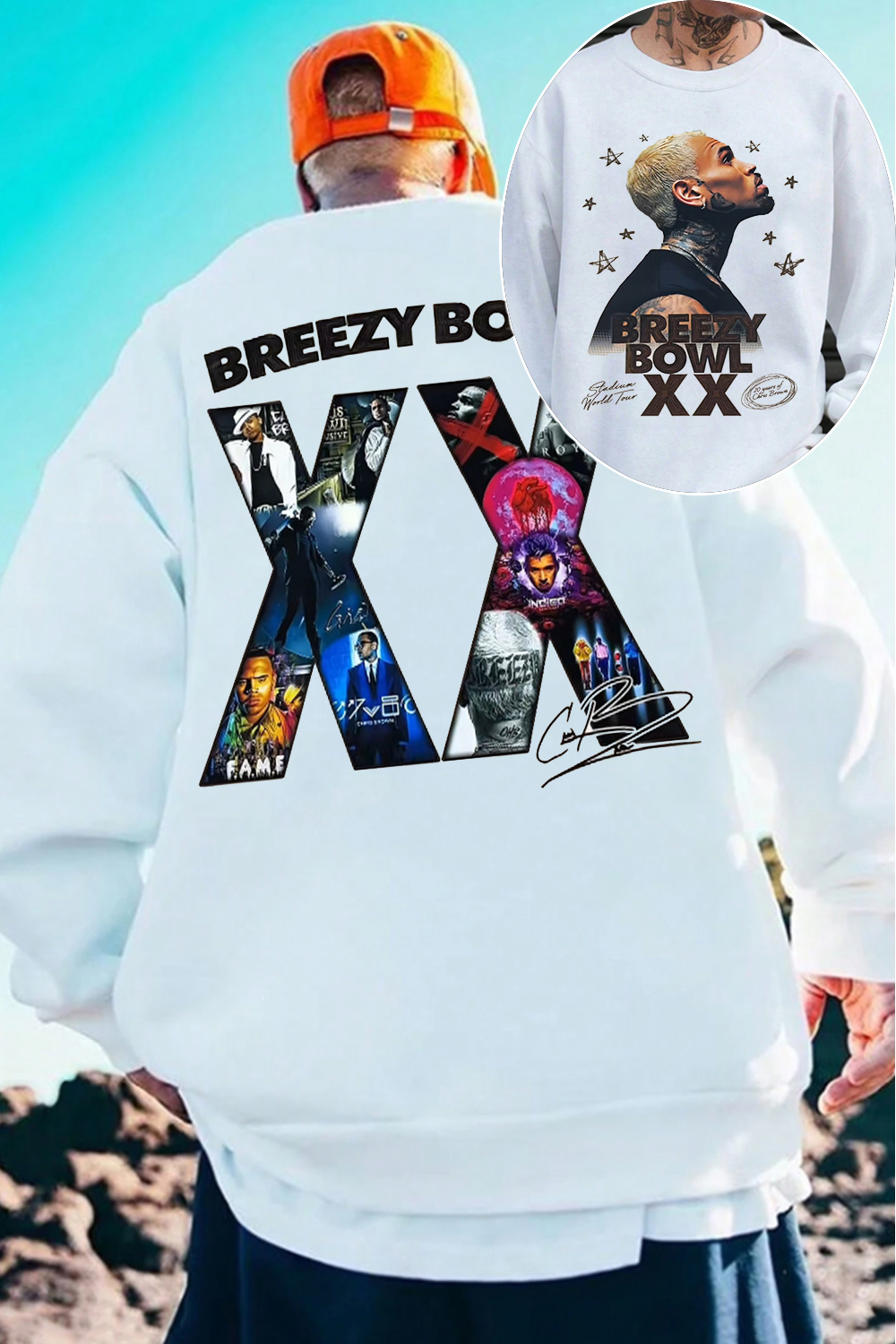 2 Sided CB Graphic Sweatshirt For men