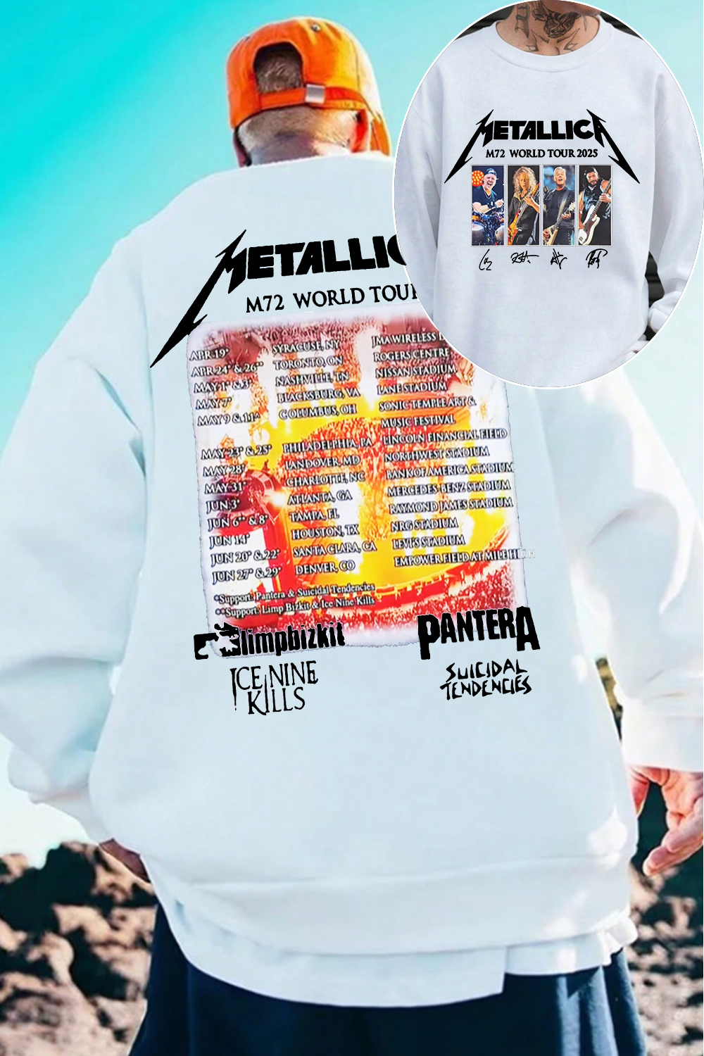 metallica rockband MEN SWEATSHIRT