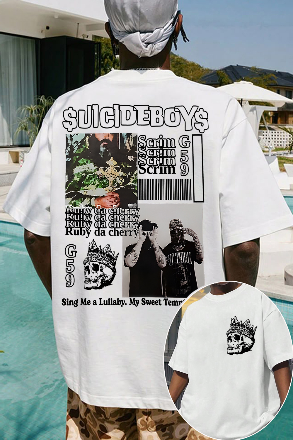 G59 2-sided printed Men TEE