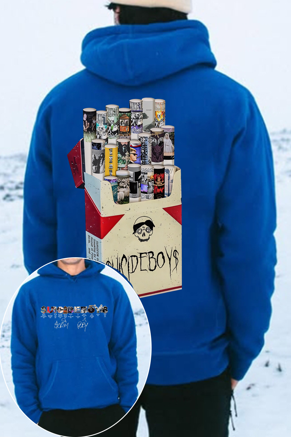 uicideboys 2-side printed personalized men's hoodie