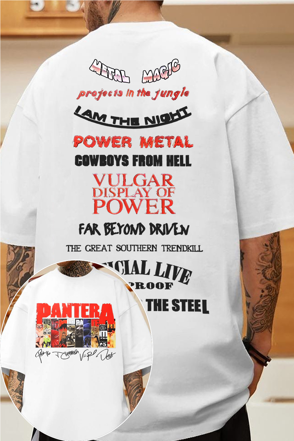 Pantera 2-side printed short-sleeved T-shirt